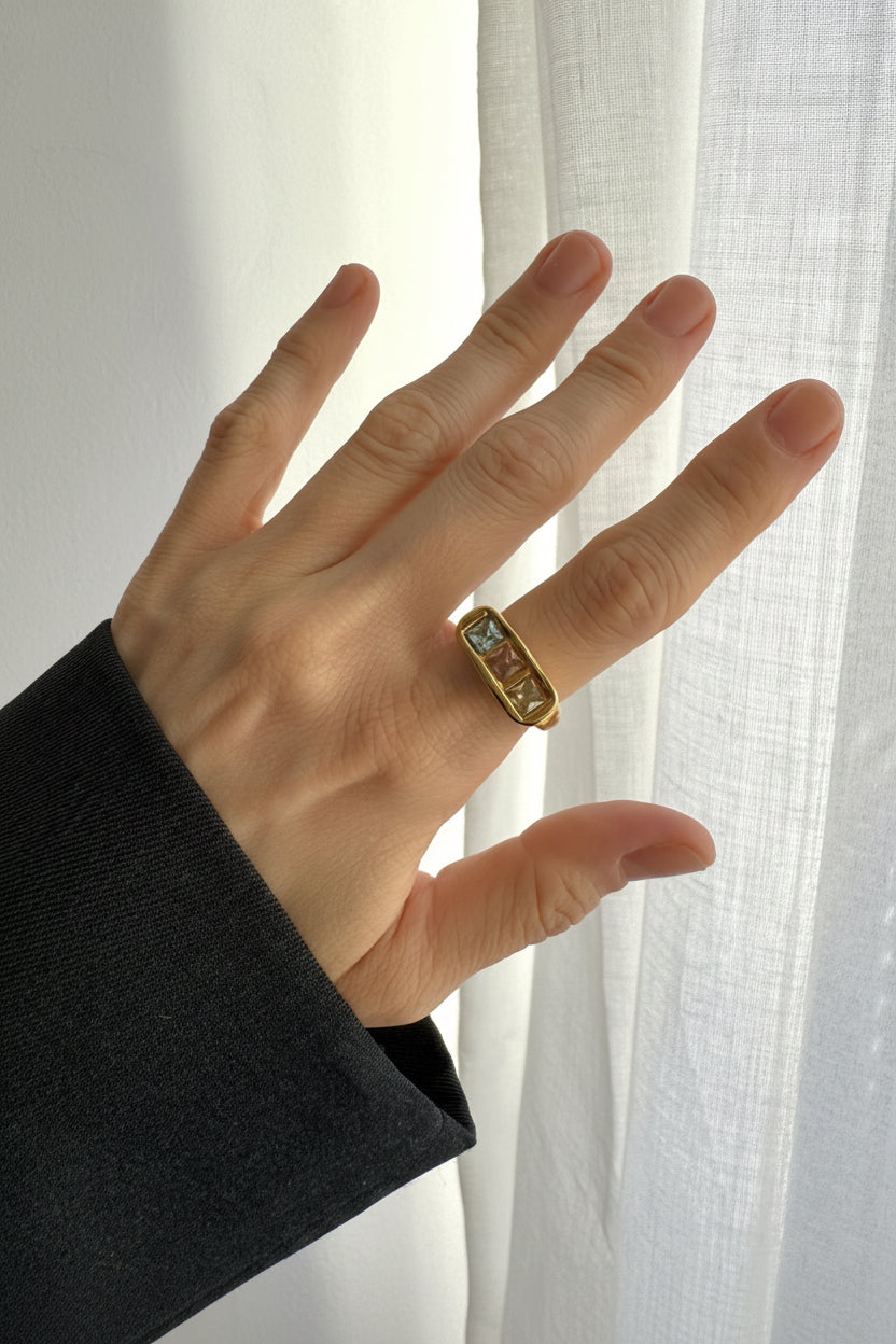 Anillo Isabella Dorado