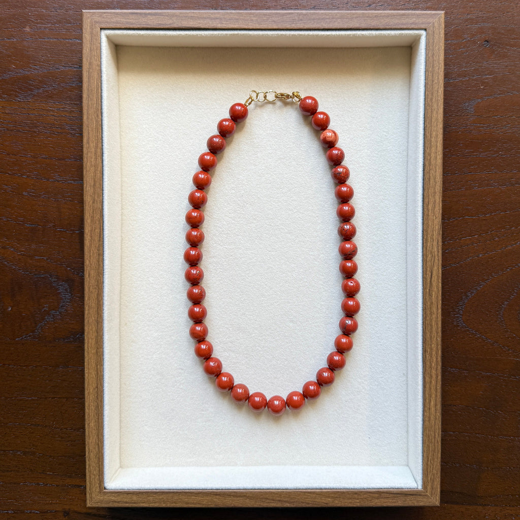 Collar Jaspe Rojo