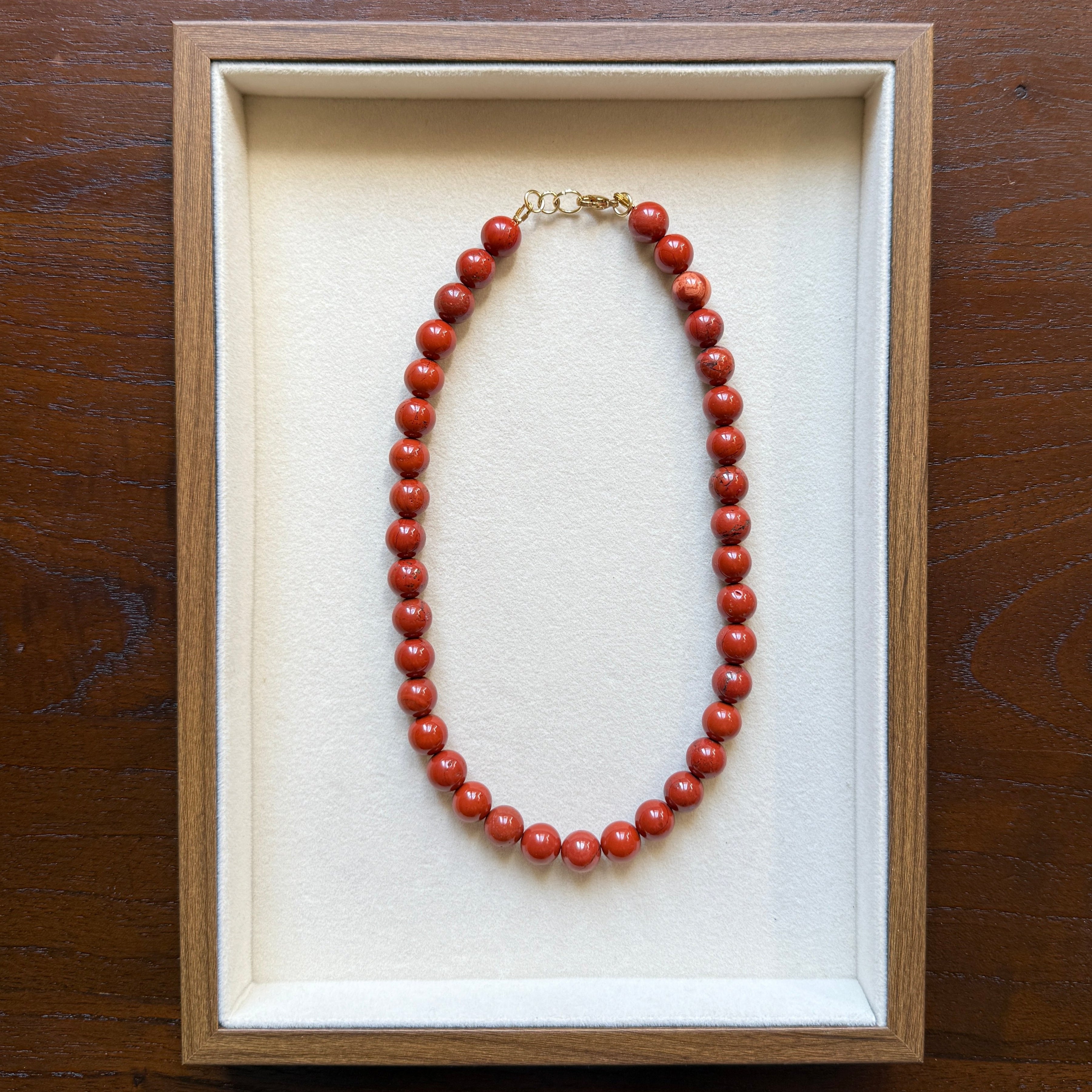 Collar Jaspe Rojo