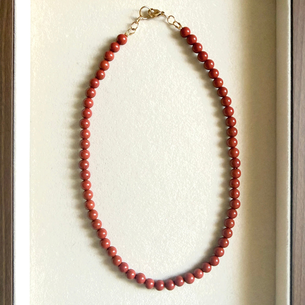 Collar Petit Jaspe Rojo
