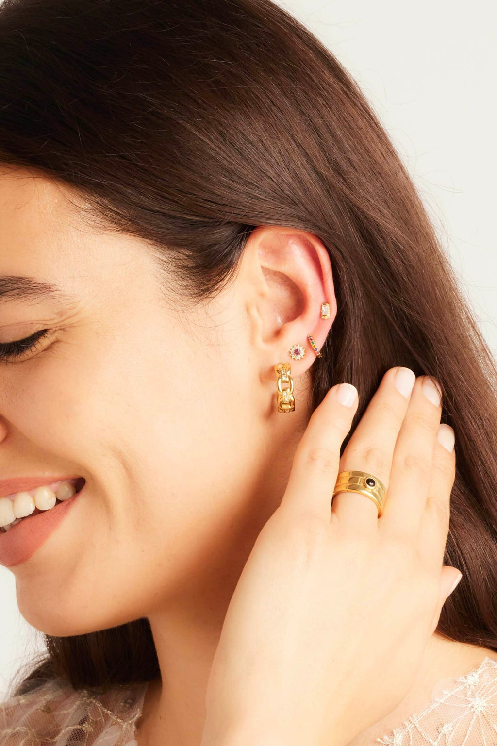 Pendientes Rubí
