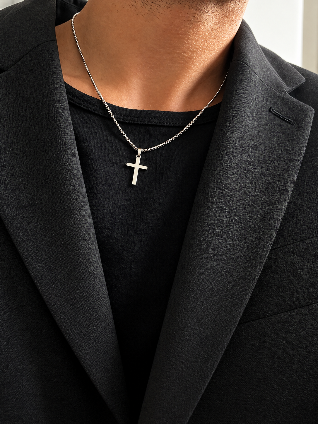 Colgante Croix Silver