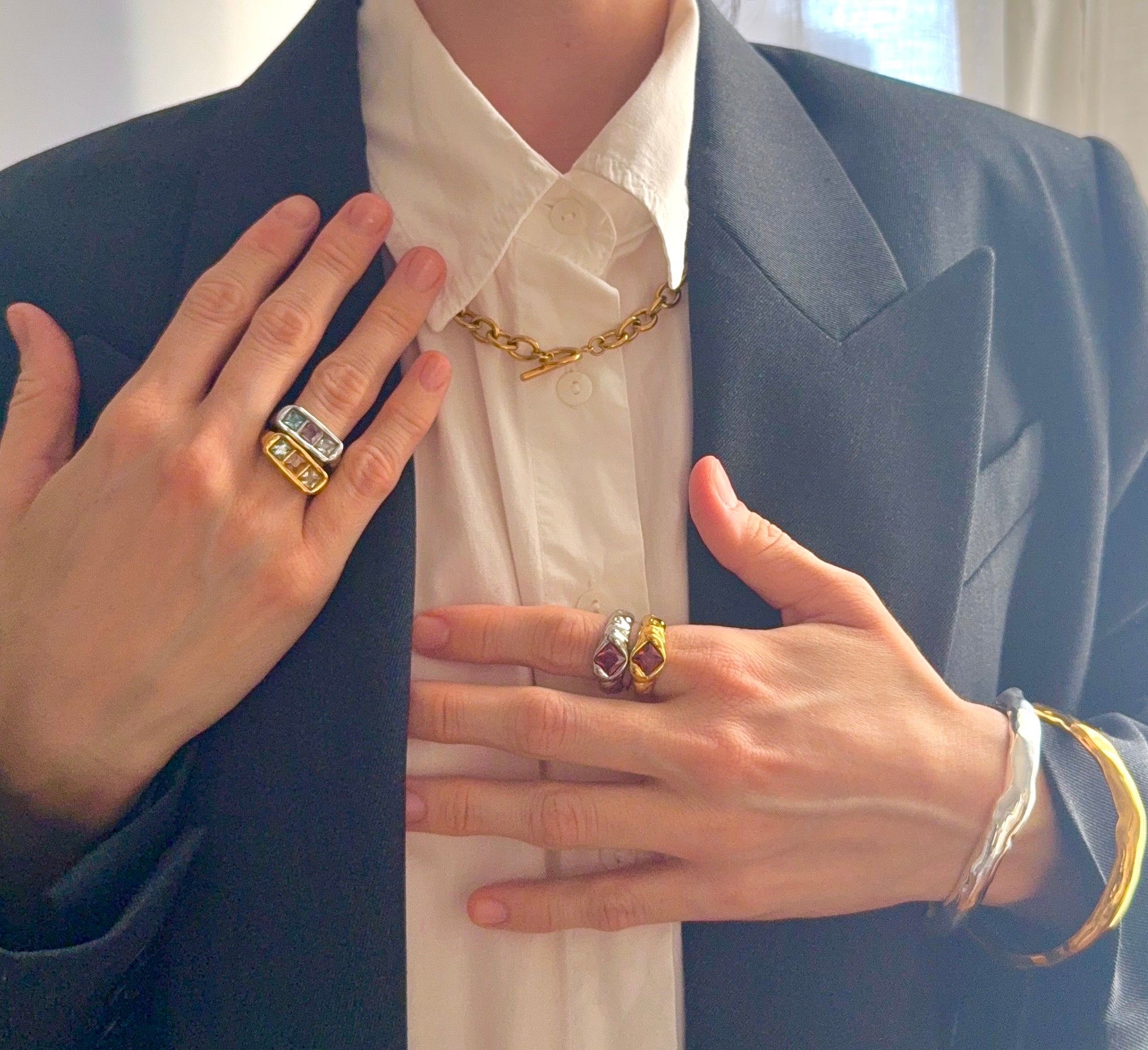 Anillo Isabella Dorado